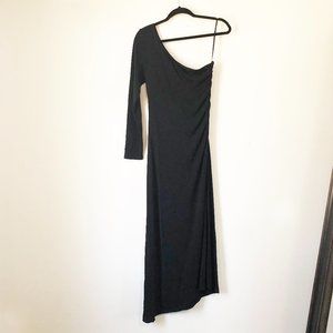 Blu's single sleeve, maxi dress